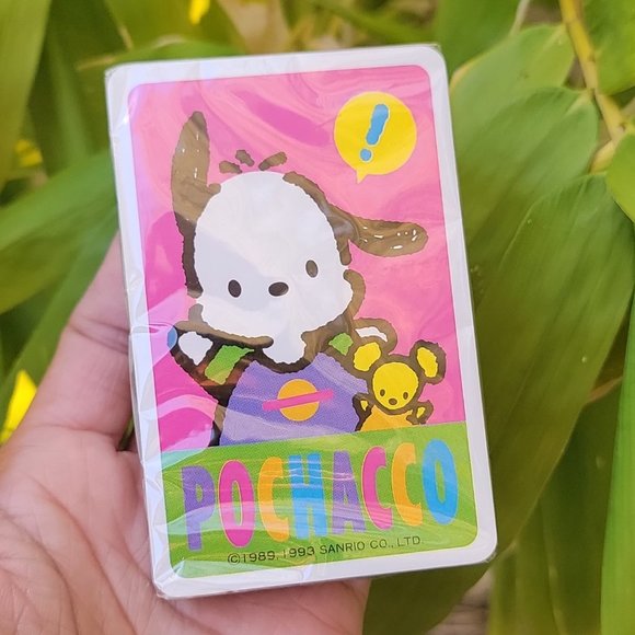 NEW Authentic vintage 90s SANRIO Pochacco dog playing cards NEVER OPENED